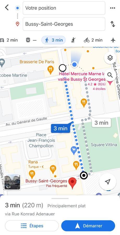 Jolie Chambre 3Minutes De La Gare Rer A ブシー・サン ・ジョルジュ エクステリア 写真